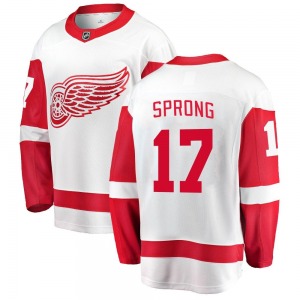 Daniel Sprong Detroit Red Wings Fanatics Branded Youth Breakaway Away Jersey (White)