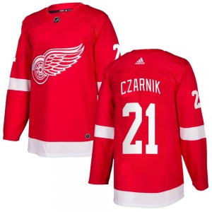 Austin Czarnik Detroit Red Wings Adidas Authentic Home Jersey (Red)