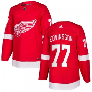 Simon Edvinsson Detroit Red Wings Adidas Authentic Home Jersey (Red)