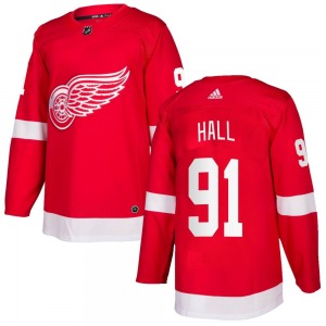 Curtis Hall Detroit Red Wings Adidas Authentic Home Jersey (Red)