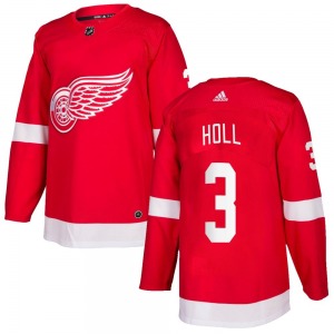 Justin Holl Detroit Red Wings Adidas Authentic Home Jersey (Red)