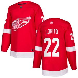 Matthew Lorito Detroit Red Wings Adidas Authentic Home Jersey (Red)