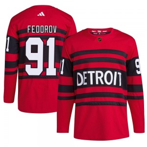 Sergei Fedorov Detroit Red Wings Adidas Authentic Reverse Retro 2.0 Jersey (Red)