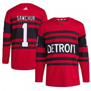 Terry Sawchuk Detroit Red Wings Adidas Authentic Reverse Retro 2.0 Jersey (Red)