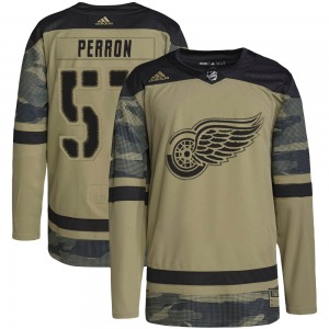 David Perron Detroit Red Wings Adidas Youth Authentic Military Appreciation Practice Jersey (Camo)