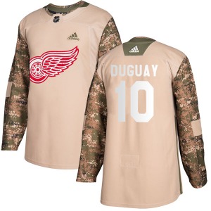 Ron Duguay Detroit Red Wings Adidas Youth Authentic Veterans Day Practice Jersey (Camo)