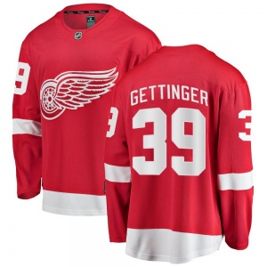 Tim Gettinger Detroit Red Wings Fanatics Branded Youth Breakaway Home Jersey (Red)