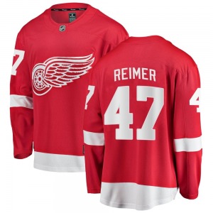 James Reimer Detroit Red Wings Fanatics Branded Youth Breakaway Home Jersey (Red)
