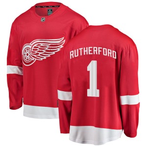 Jim Rutherford Detroit Red Wings Fanatics Branded Youth Breakaway Home Jersey (Red)
